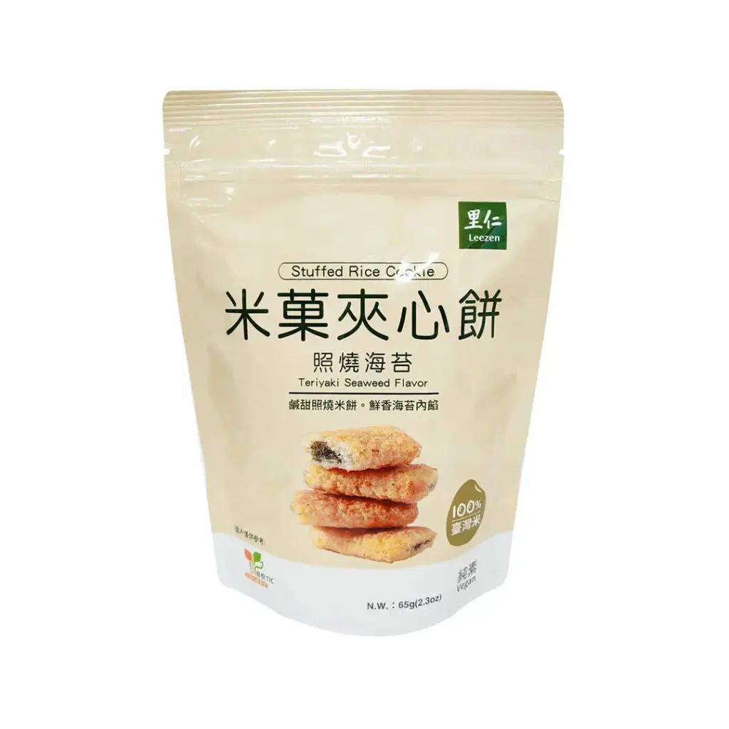 [LEEZEN] Stuffed Rice Cookie Teriyaki Seaweed Flavor (65g)