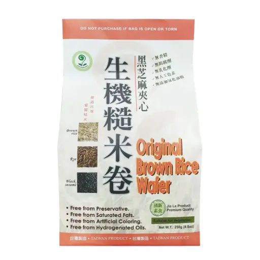 [SNC-BIS-GDIS-250G-968] [JIA LE] Original Brown Rice Wafer (250g)