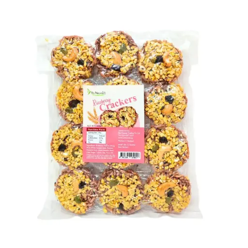 [SNC-BIS-GDIS-160G-1002] [YES NATURAL] Riceberry Crackers (160g)